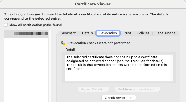 Certificate Revocation