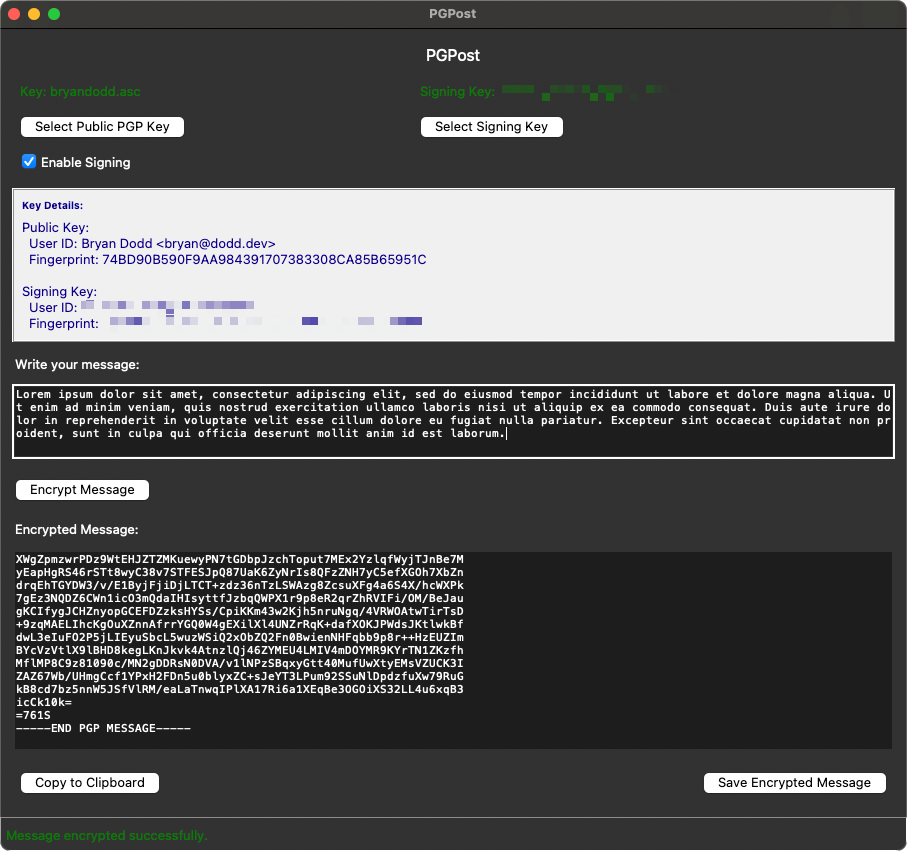 PGPost-Python